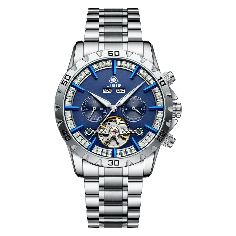 Vollautomatische Stahlarmband Star Sea Mechanische Uhr