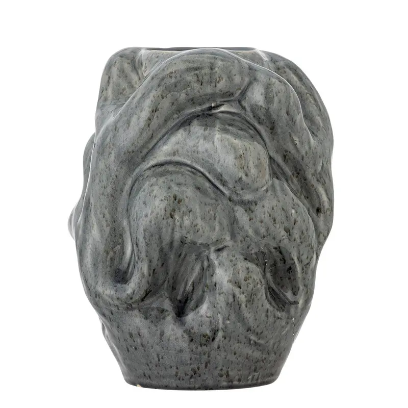 Vuelle Vase, Grau, Steingut