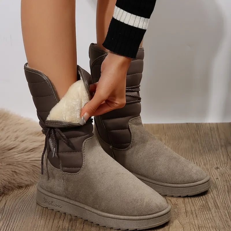 Warme Mid-Calf Winterstiefel für Damen