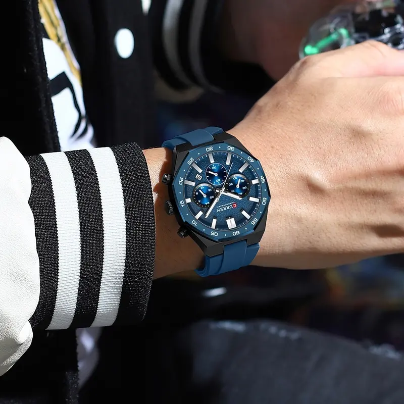 Wasserdichte Herrenuhr mit Multi-Hand Anzeige