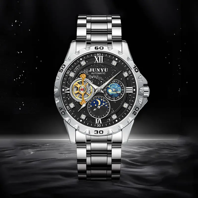 Wasserdichte Leuchtende Automatik-Herrenuhr
