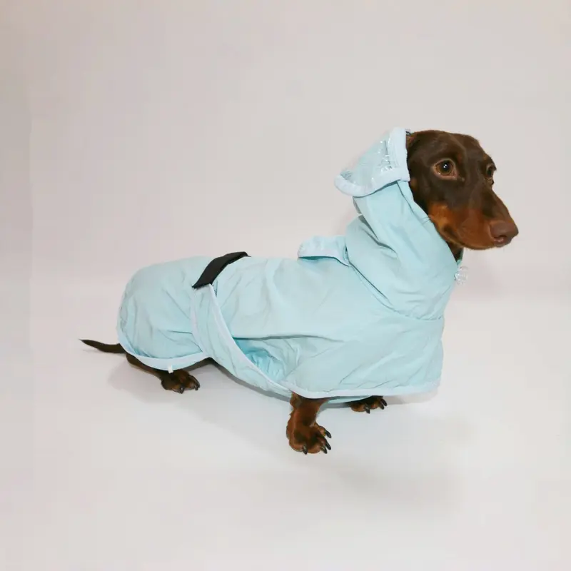 Wasserdichter Regenponcho mit Kapuze für Hunde