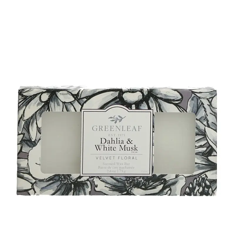 Wax Bars Greenleaf - Dahlia & White Musk, 73g