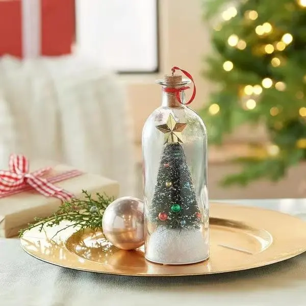 Weihnachtsbaum- Dekorationsfigur mit Nachricht