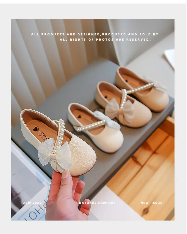 Weisse Perlen-Prinzessin Schuhe