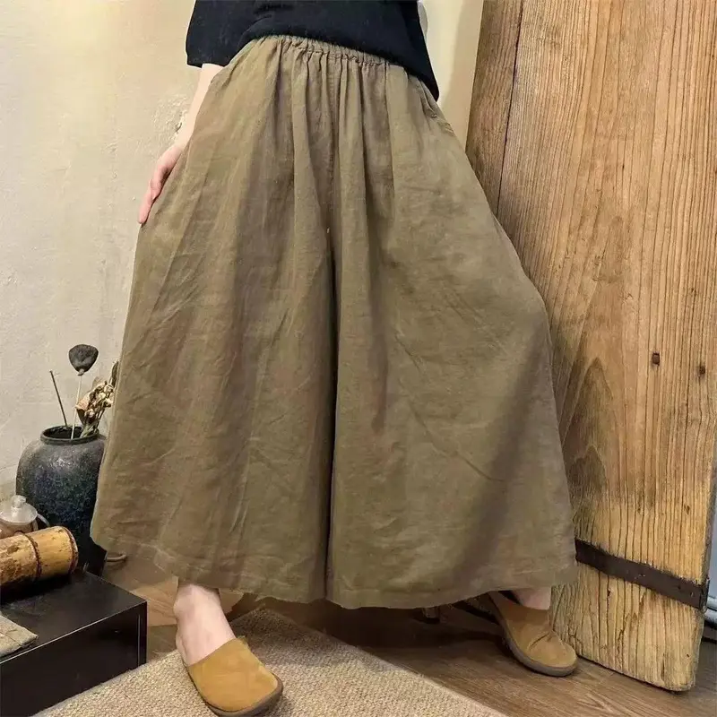 Weite Cropped-Hosen