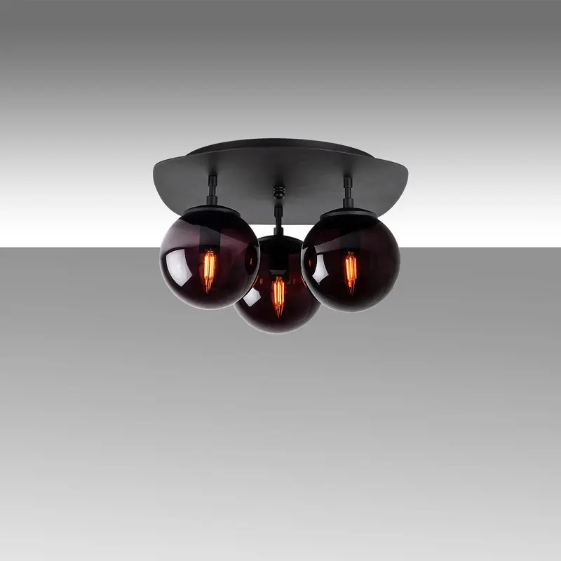 Well Deckenlampe - Schwarz