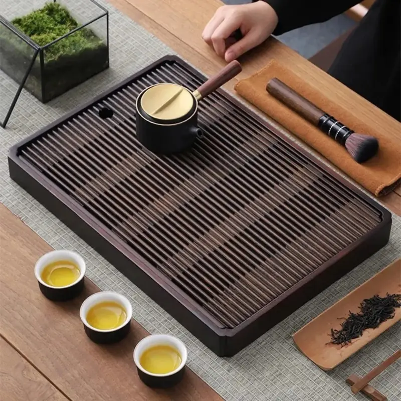 Wellness-Tablett Bambus · Handgefertigt, Premium-Serviertablett für Spa