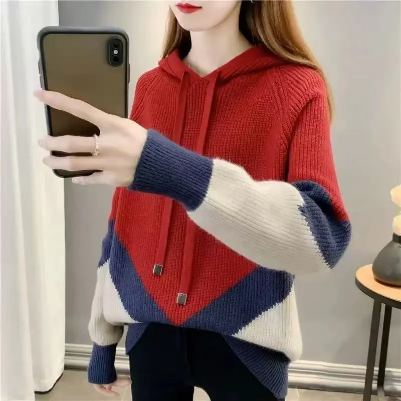 Western-Strickhoodie für Damen