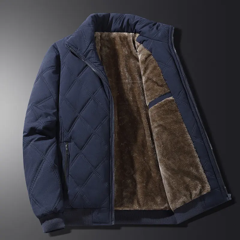 Winddichte Baumwolljacke mit Stehkragen für Herren