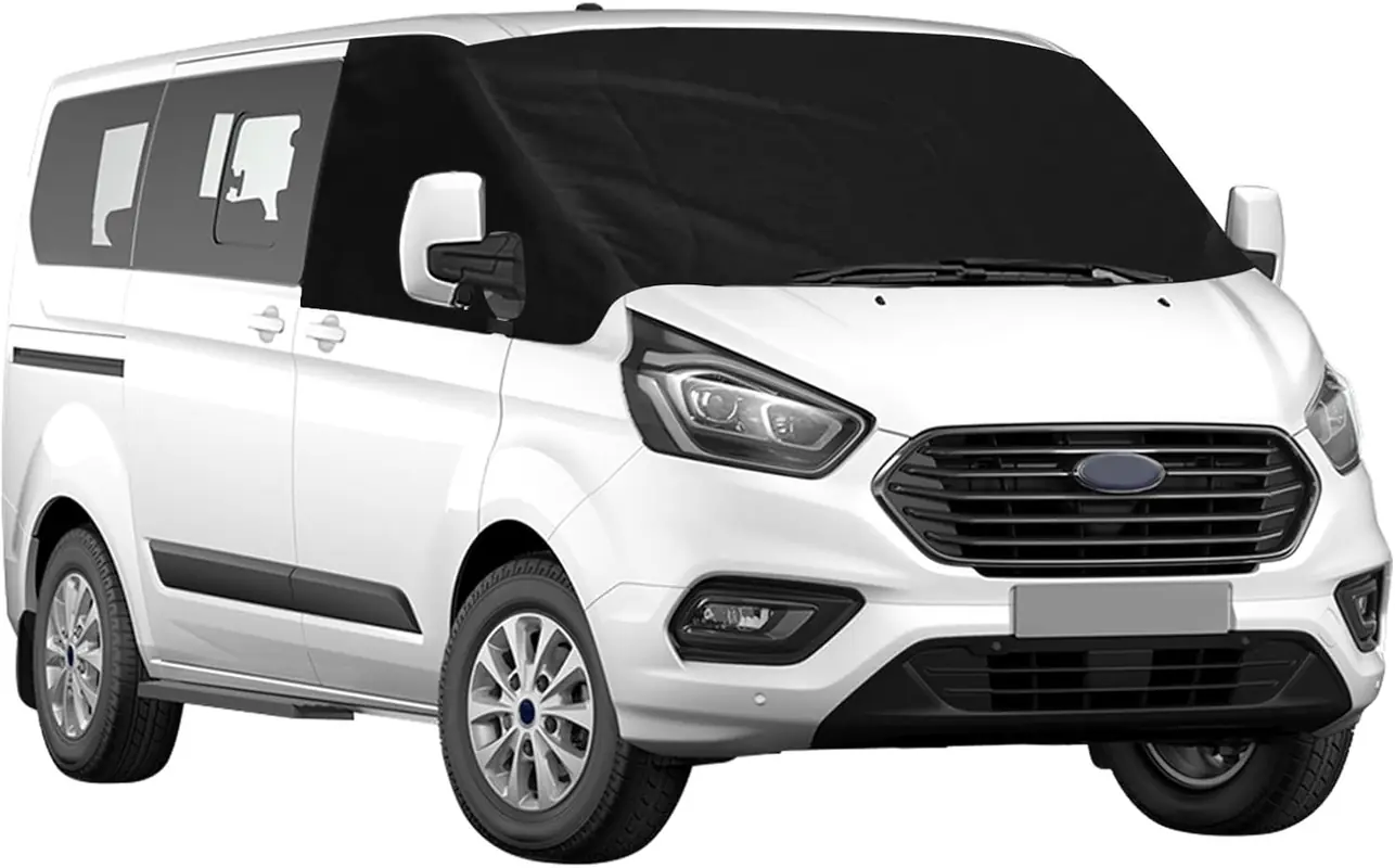 Windschutzscheibenabdeckung für Ford Transit Custom, Schwarz, Massgeschneidert für Transit Custom 2012-2022