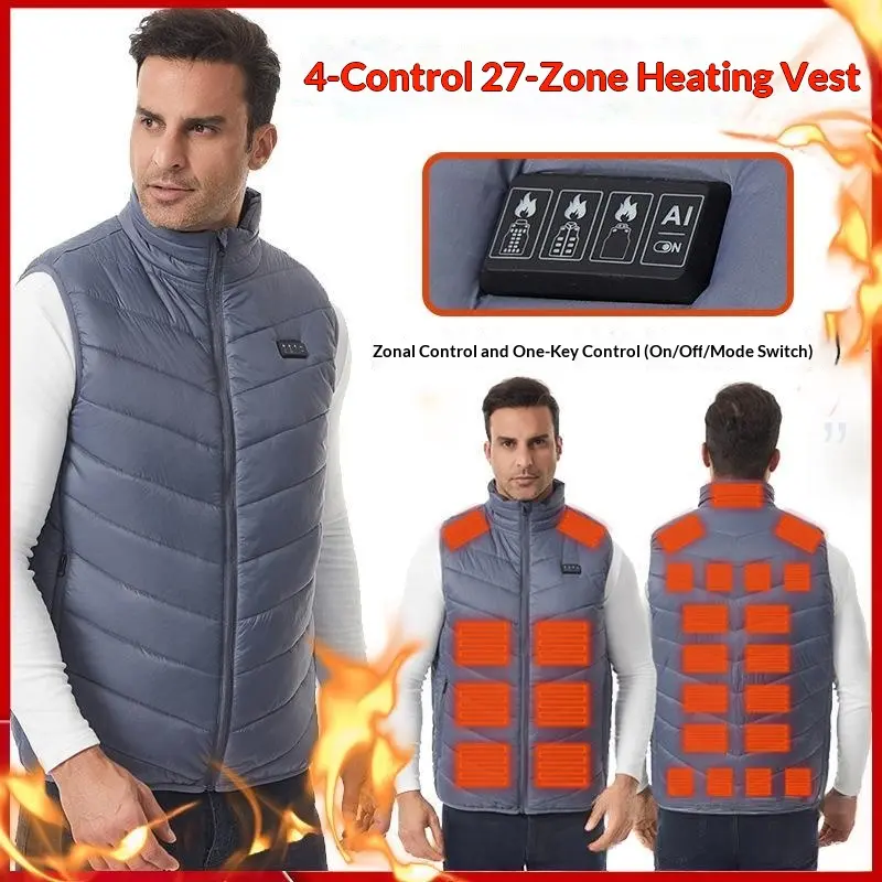 Winter Heizweste mit Batterie für Herren