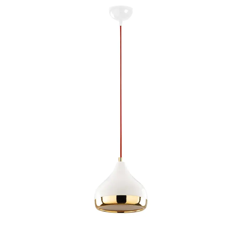 Yıldo Pendellampe - Weiss Rot Gold