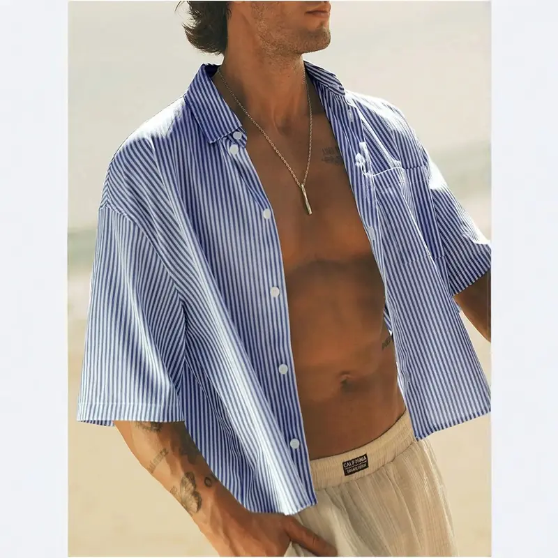 Y2K Loose Fit Kurzarm-Top für Herren