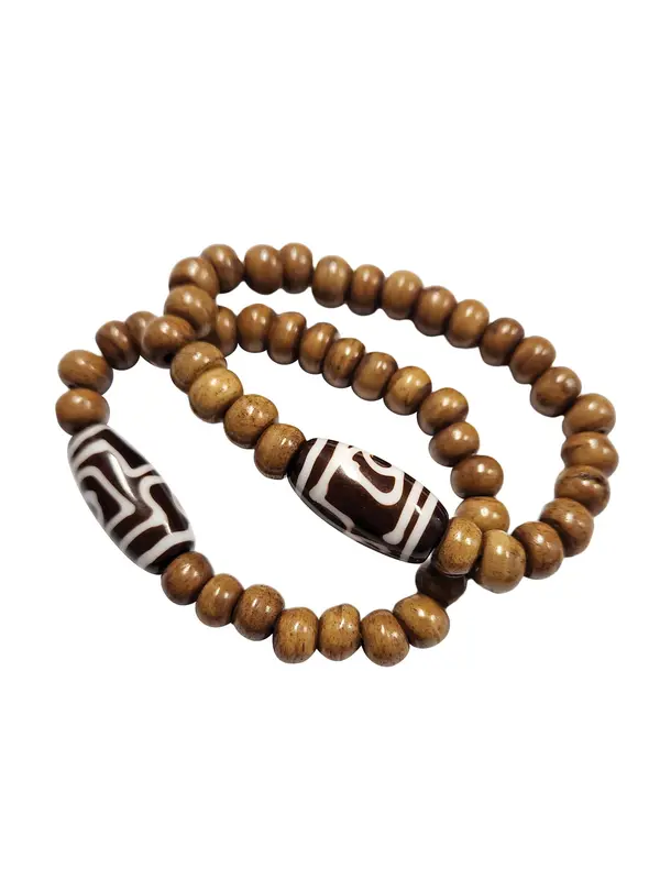 Yak & Yeti - Recyceltes Knochen-Perlenarmband