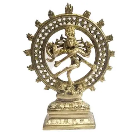 Yak & Yeti - Tanzender Shiva aus Messing