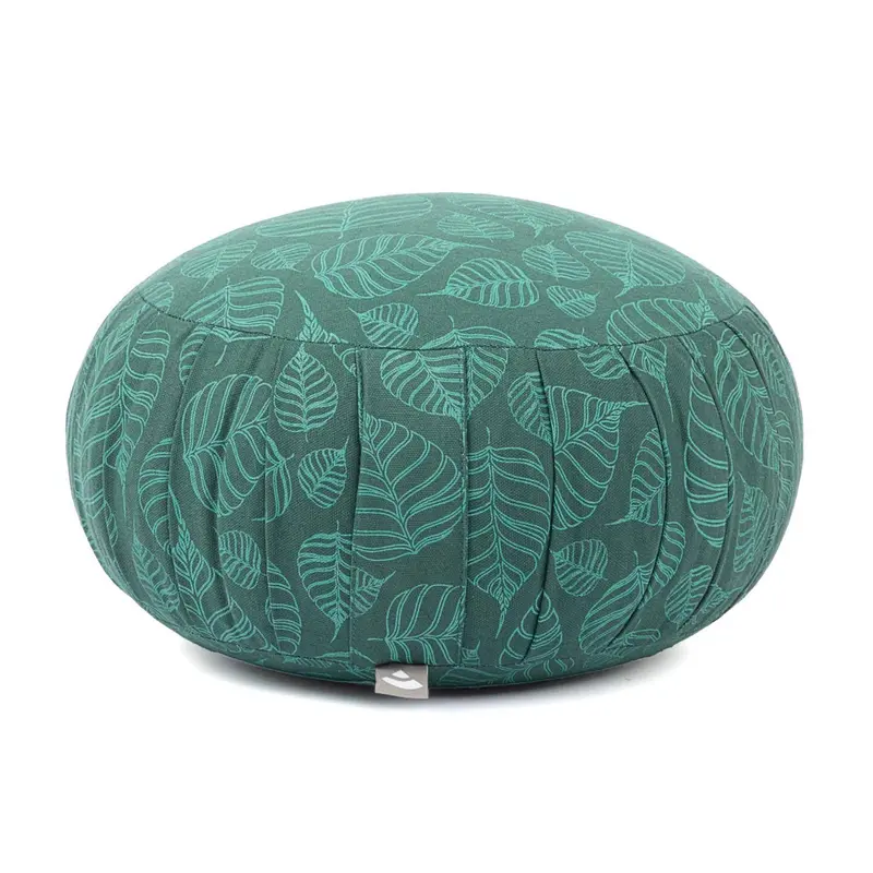 ZAFU Maharaja Collection Bodhi Leaves, Meditationskissen deep green (ca. 19,5 × Ø 34,5 cm)