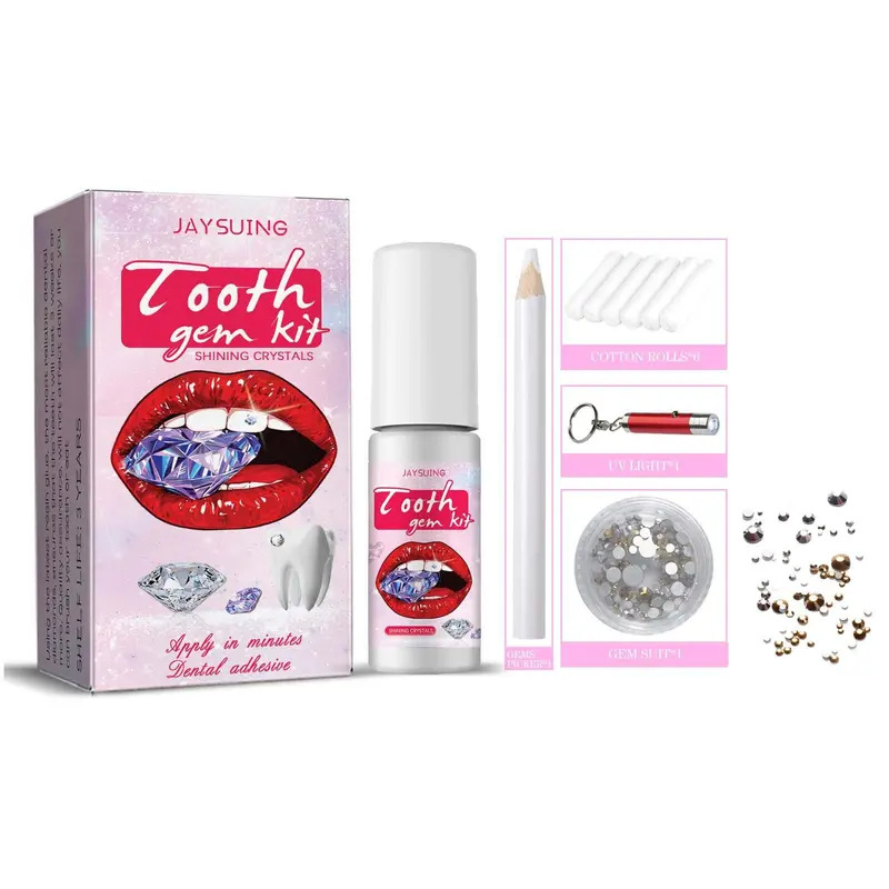 Zahnschmuck-Set für strahlendes Lächeln