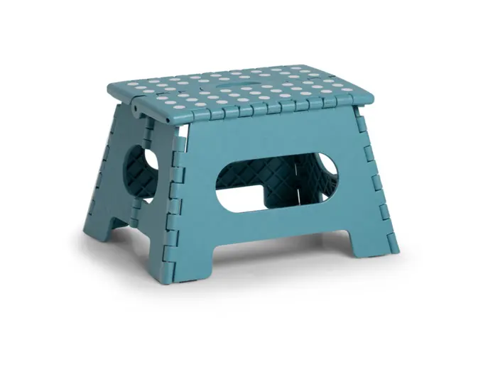 ZELLER Klapphocker Kunststoff eisblau 35x28x22 cm