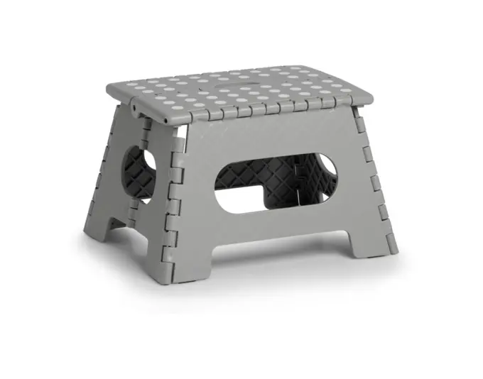 ZELLER Klapphocker Kunststoff grau 35x28x22 cm