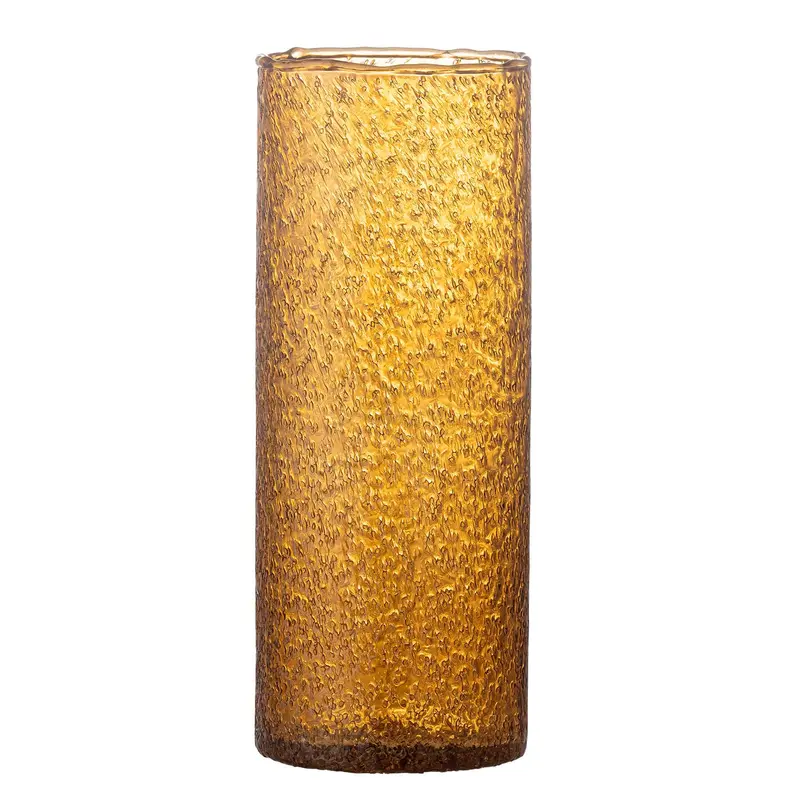 Zenta Vase, Braun, Recyceltes Glas