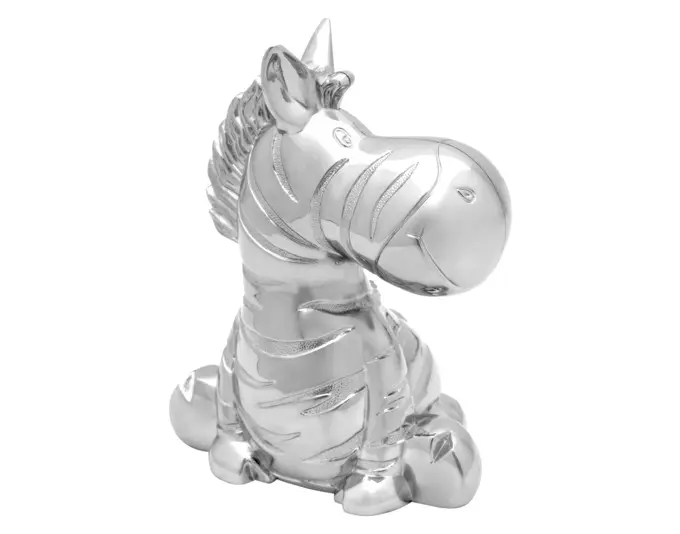 ZILVERSTAD Spardose Zebra 7.4x10.3x12.7 cm