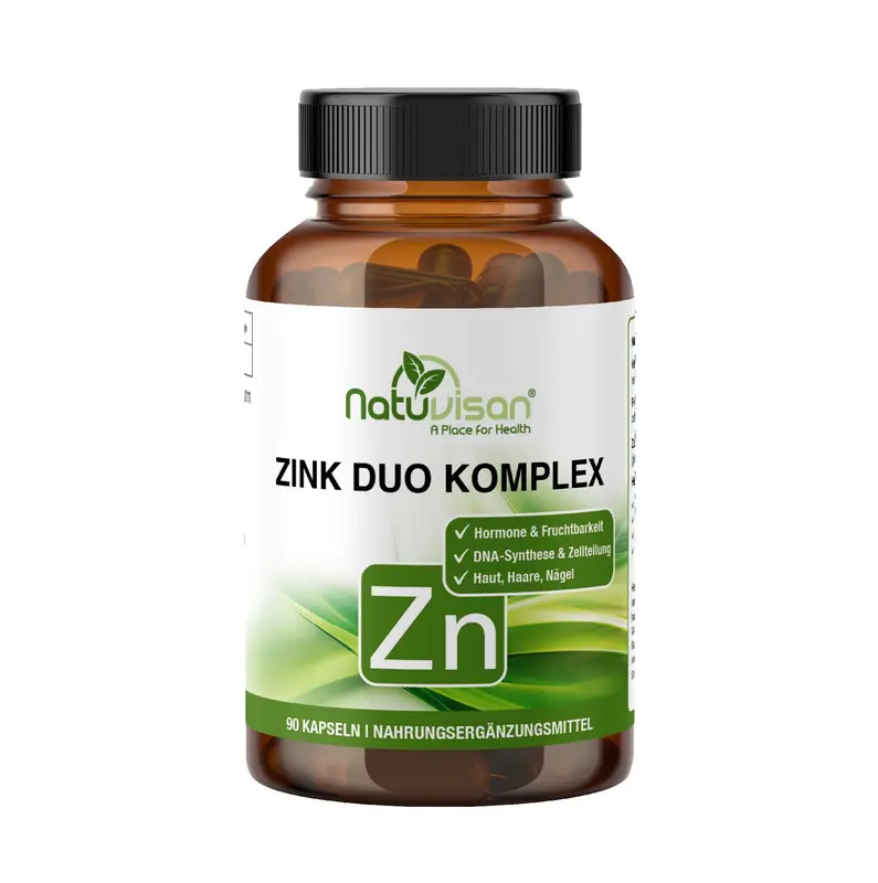 Zink Duo Komplex Zinkpicolinat und Zinkbisglycinat 90 Kapseln