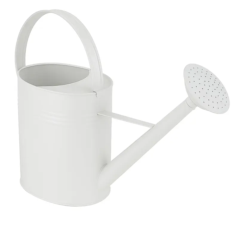 Zinkgiesskanne 10 L mit Giessbrause, Weiss 10 Liter
